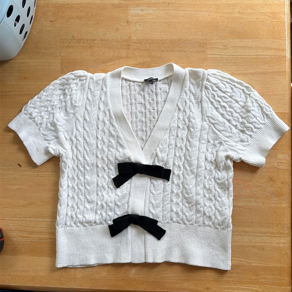 Express short sleeve sweater